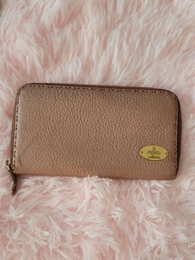 Fendi Selleria Leather Zip Wallet
